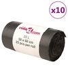 vidaXL atkritumu maisi, 250 gab., melni, 35 L