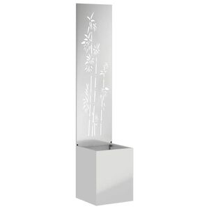 vidaXL Dārza privātuma ekrāns Sudraba 32 x 150 cm Cinkots tērauds