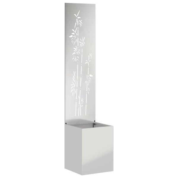 vidaXL Dārza privātuma ekrāns Sudraba 32 x 150 cm Cinkots tērauds