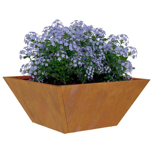 vidaXL Dārza stādītājs 5 pcs Rūsa 35 x 35 x 15 cm Novecināts tērauds