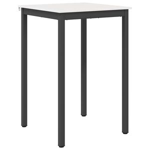 vidaXL Bāra galds Balts 70 x 70 x 105 cm Ciets priedes koks