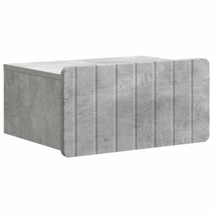 vidaXL Sienā stiprināms nakts skapis Betona pelēks 49 x 34,5 x 24 cm