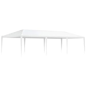 vidaXL dārza nojume, 4x9 m, balta