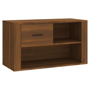 vidaXL apavu skapītis, ozolkoka krāsa, 80x35x45 cm, inženierijas koks