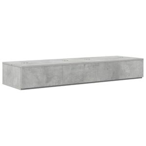 vidaXL Studijas galds Betona pelēks 152 x 40 x 19,5 cm