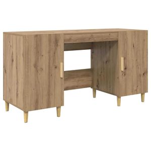 vidaXL Galds Artisānā ozols Inženierijas koks 140 x 50 x 75 cm
