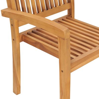vidaXL dārza krēsli, 2 gab., krēmkrāsas matrači, masīvs tīkkoks