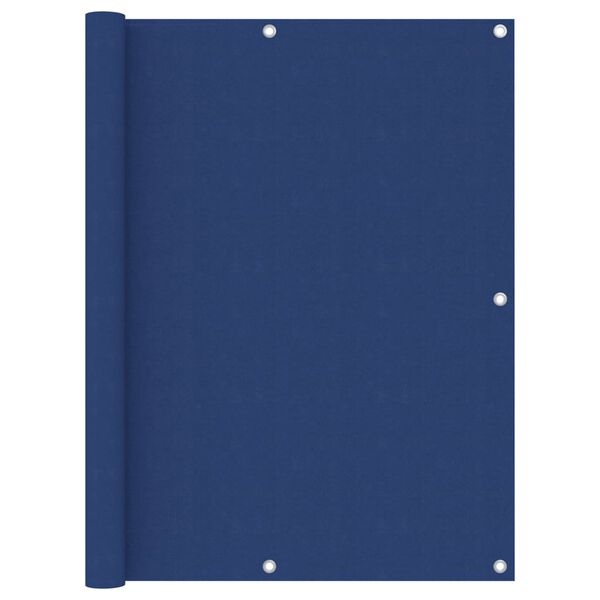 vidaXL balkona aizslietnis, 120x400 cm, zils audums