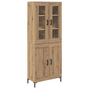 vidaXL Augstais skapītis 2 pcs Artisānā ozols 69,5 x 34 x 180 cm