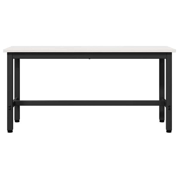 vidaXL Ēdamgalds Balts 100 x 32,5 x 49 cm Masīvkoka priede