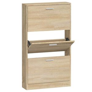 vidaXL apavu skapītis, ozolkoka, 59x17x108 cm, inženierijas koks