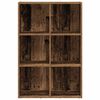 vidaXL grāmatu skapis/bufete Old Wood 66x30x98 cm Engineered Wood