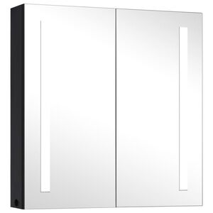 vidaXL vannasistabas skapītis ar spoguli un LED, 62x14x60 cm