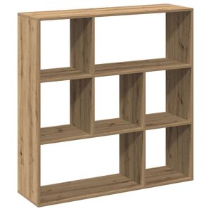 vidaXL telpas sadalītājs, grāmatu plaukts, koka krāsa, 102x29x103,5 cm