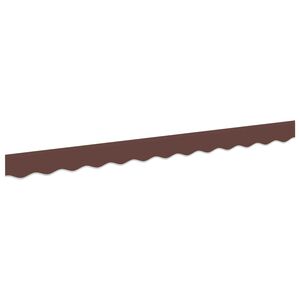 vidaXL Markīzes malas maiņa Brūna svītra 230 x 20 cm Poliesters