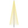 vidaXL LED Ziemassvētku koks 385 cm 1148 LED Silti balts Dzelzs Melns