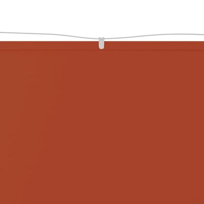 vidaXL vertikāla markīze, sarkanbrūna, 60x1000 cm, Oksfordas audums