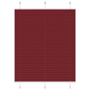 vidaXL kroku žalūzija Bordo sarkana 105x100 cm auduma platums 104,4 cm