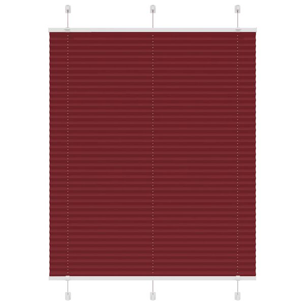vidaXL kroku žalūzija Bordo sarkana 105x100 cm auduma platums 104,4 cm