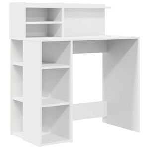 vidaXL Galds Balts Inženierijas koks 90 x 48 x 101,5 cm