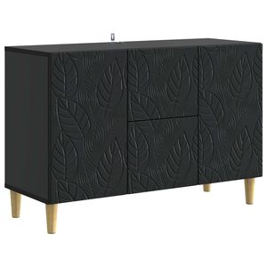 vidaXL Puse Melns 89 x 34,5 x 60 cm Inženierijas koks