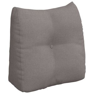vidaXL Atpakaļ spilvens Pelēkbrūna 45 x 24 x 50 cm audums