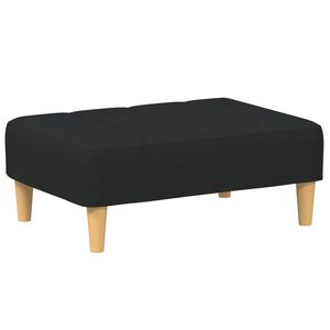 vidaXL kājsoliņ&scaron;, 77x55x31 cm, melns audums