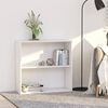 vidaXL 2-līmeņu grāmatu plaukts balts 80x30x76,5 cm inženierijas koks