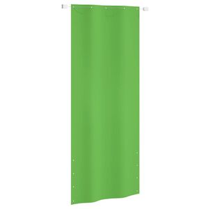 vidaXL balkona aizslietnis, 100x240 cm, gai&scaron;i zaļ&scaron; oksforda audums