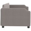 vidaXL dīvāngulta, pelēkbrūna, 90x200 cm, audums