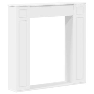 vidaXL Kamīna rāmis Balts 100 x 20 x 100 cm Inženierijas koks
