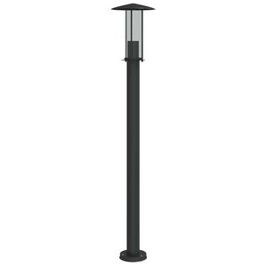 vidaXL āra zemes lampa, melnas, 100 cm, nerūsējo&scaron;s tērauds
