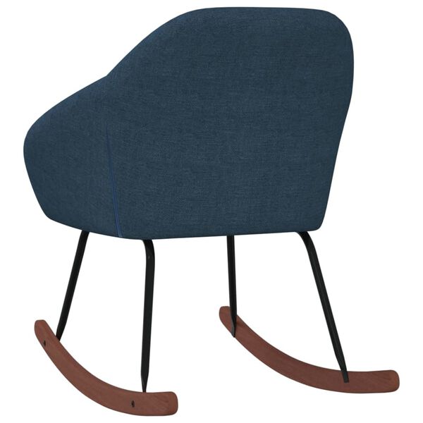 vidaXL šūpuļkrēsls, zils audums