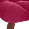 vidaXL &Scaron;ūpuļkrēsls ar Stool Wine Red Velvet