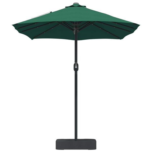 vidaXL Dārza parasols Zaļa 385 x 209 x 244 cm audums