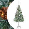 vidaXL Mākslīgā Ziemassvētku eglīte Zaļa 180 cm PVC un tērauds