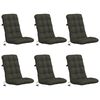 vidaXL 6-Daļu Augsta Atzveltne Krēslu Spilveni VIANEN 6 pcs Antracīta