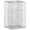 vidaXL Gabions pacelta gulta 50 x 50 x 80 cm Cinkota tērauda Sudraba