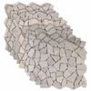 vidaXL Mozaīkas Flīzes Krēmkrāsa 30 x 30 cm Marmors