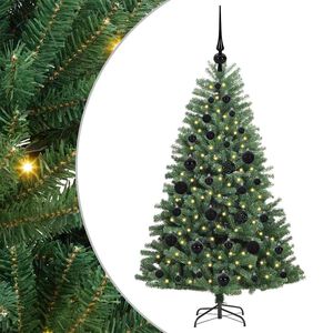 vidaXL Mākslīgā Saliekamā Ziemassvētku Egle Zaļa 120 cm PVC un metāls