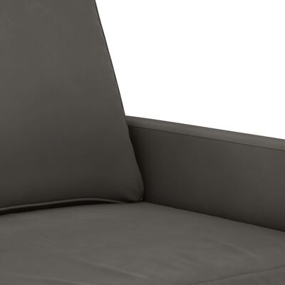 vidaXL divvietīgs dīvāns, tumši pelēks, 120 cm, samts