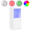 vidaXL kumode ar LED lampiņām, balta, 41x37x100 cm