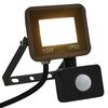vidaXL LED prožektors ar sensoru, 10 W, silti balta gaisma