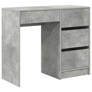 vidaXL Galds Betona pelēks Inženierijas koks 90 x 37.5 x 75 cm