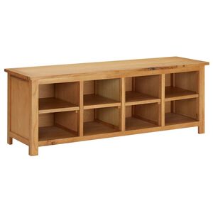 vidaXL apavu plaukts, 114x37x45 cm, ozola masīvkoks