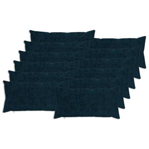 vidaXL Spilvenu pārvalks 12 gab. HEERLEN Tums zils 40 x 80 cm