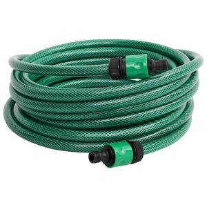 vidaXL baseina &scaron;ļūtene, zaļa, 10 m, PVC