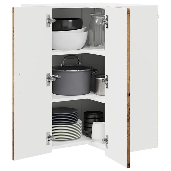 vidaXL Virtuves Skapis Vecs koks 57 x 57 x 80 cm Inženierijas koks