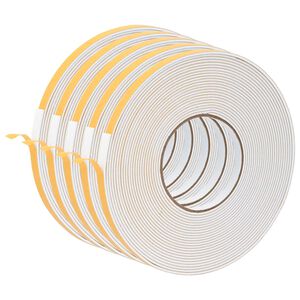 vidaXL Pa&scaron;līpo&scaron;a putas lente 5 gab. Balts 10mm x 10m CR putuplasts