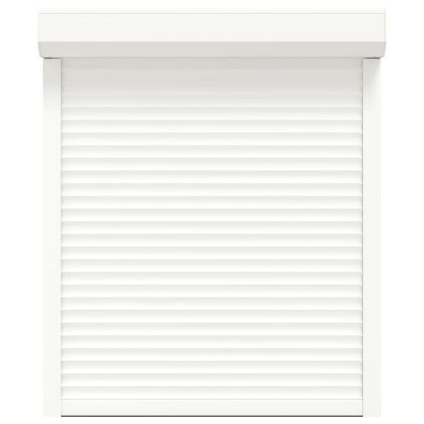 vidaXL ruļļu slēģis, 100x120 cm, alumīnijs, balts